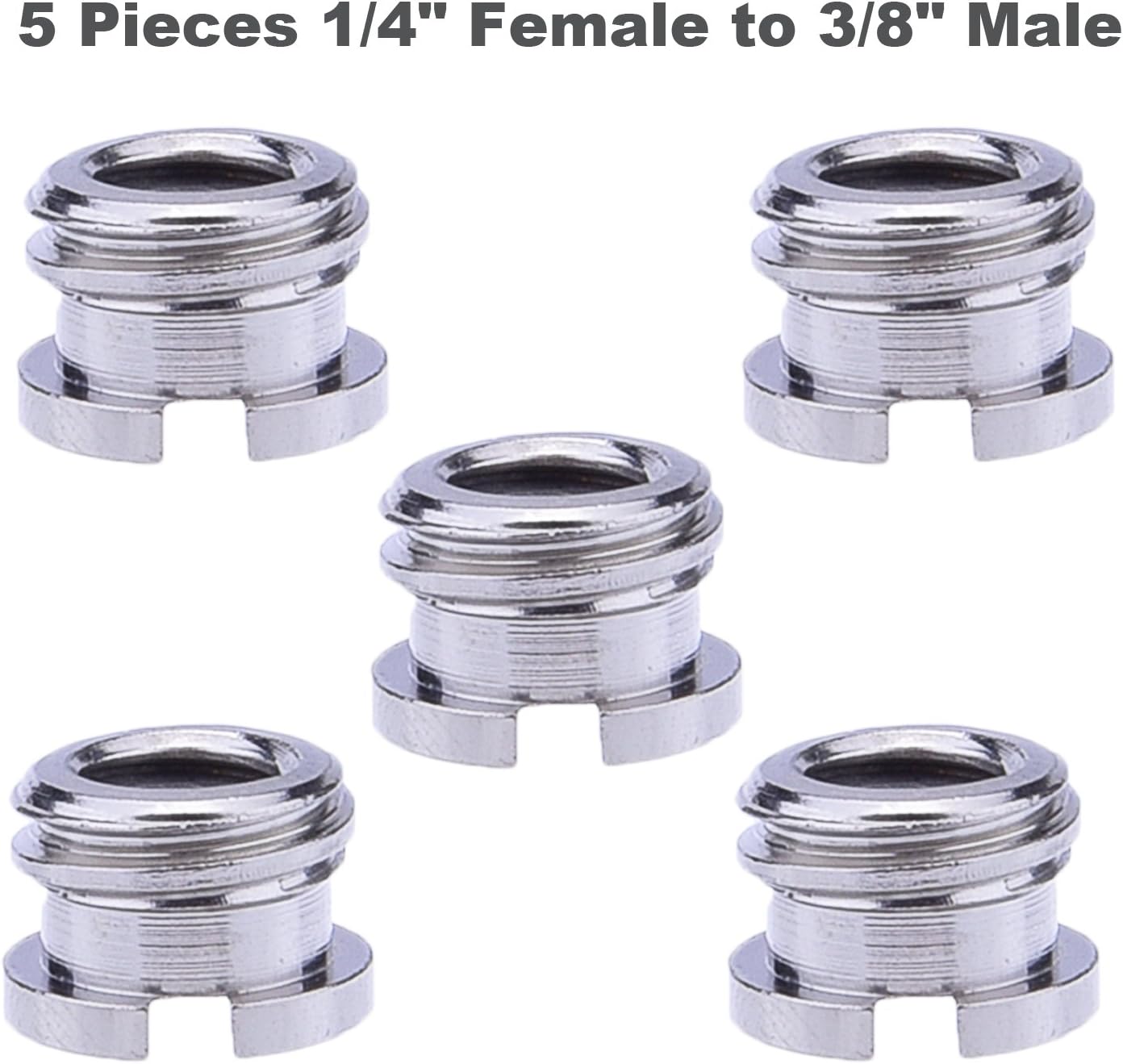 Sunmns 1/ 4 inch and 3/ 8 inch Converter Screw Adapter Mount Set for Camera/ Tripod/ Monopod/ Ballhead/ Light Stand
