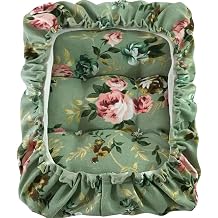 Padded Rectangle Bar Stool Cover Cushion with Elastic Fabric Satori Stool Seat Cushion for Metal Wooden Bench 12"x16" Green