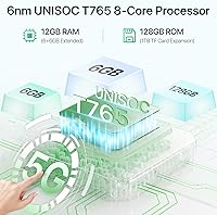 Vista 2 de UMIDIGI G9 5G Teléfonos Desbloqueados, 12(6+6) GB +128GB/1TB TF Expand, Teléfono Android 14, 5G Dual SIM, Cámara de 50MP, Pantalla HD+ de 6.75