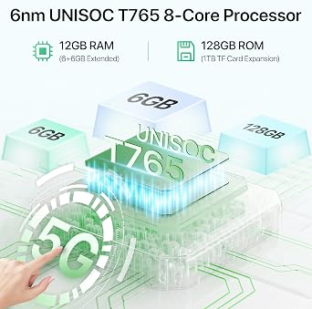 UMIDIGI G9 5G Unlocked Phones, Android 14 Cell Phone, 5G Dual SIM, 50MP Camera, 12(6+6) GB +128GB/1TB TF Expand, 6.75 HD+ 90Hz Display, AI Face & Fingerprint Unlock, 5000mAh Android Phone Green