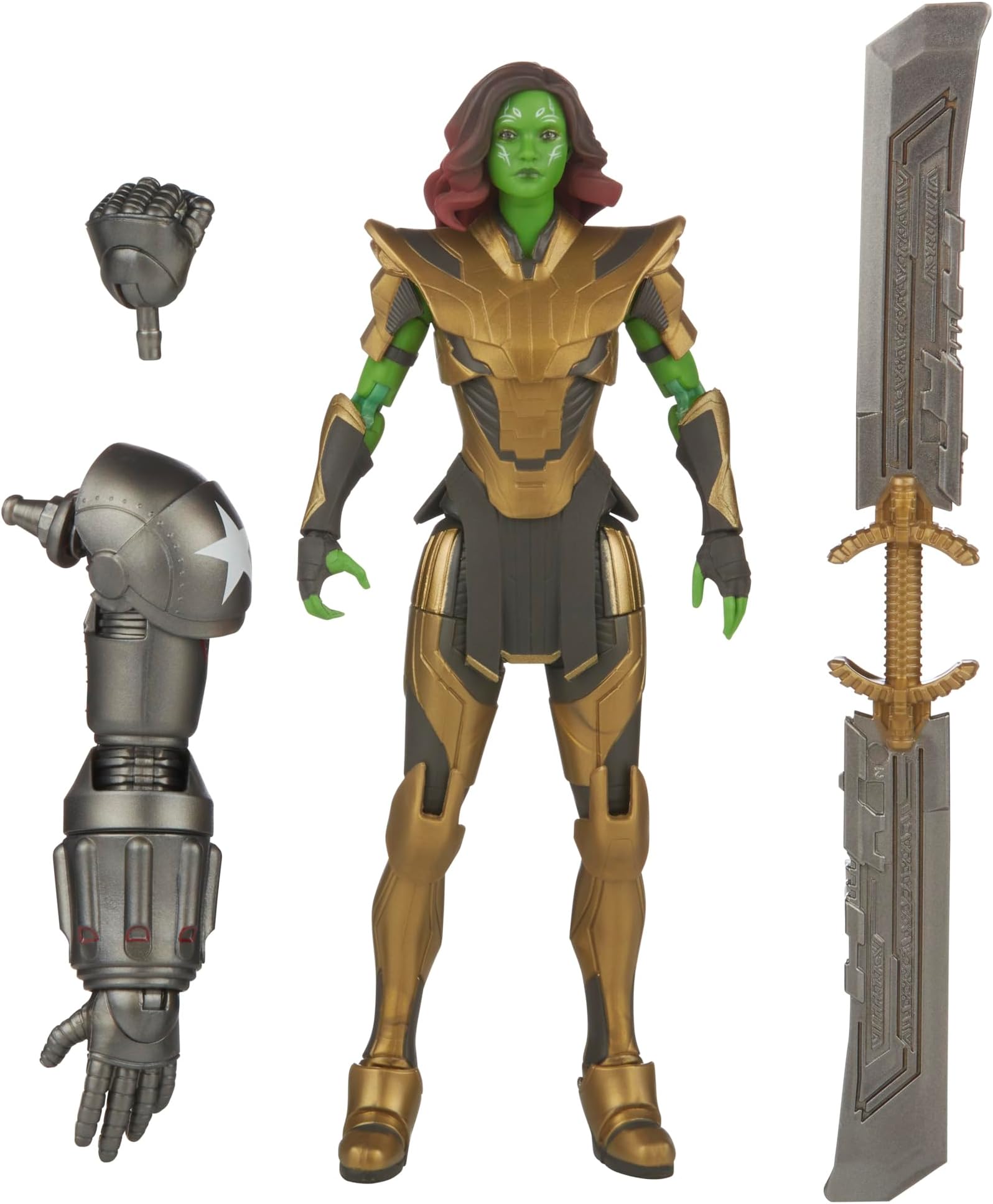 Hasbro Marvel Legends Series Warrior Gamora, What If...? Marvel Legends Action Figures, 6”