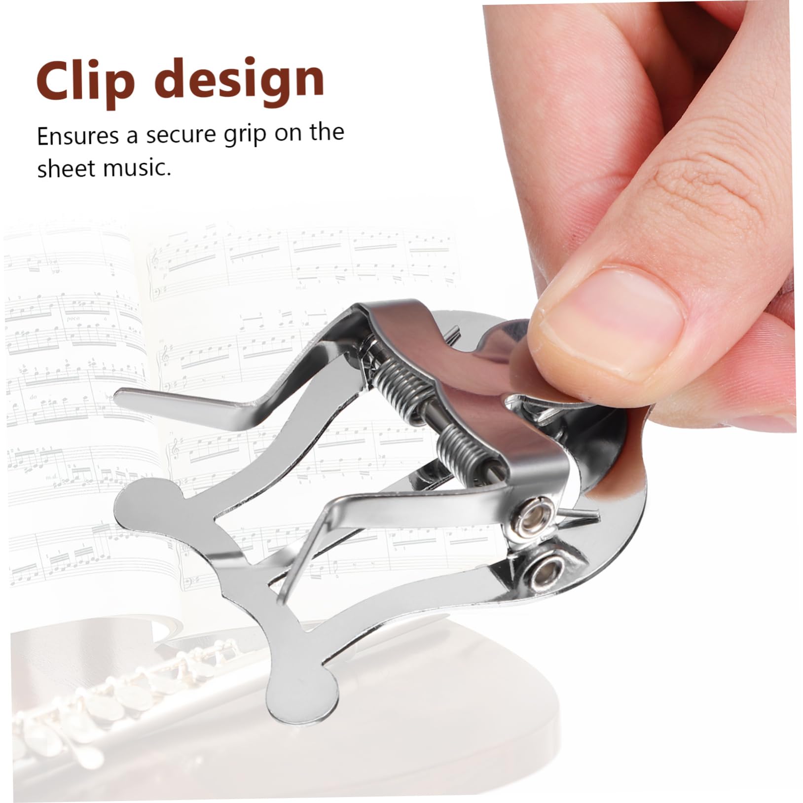 VICASKY Clarinet Stand Portable Lyre Holder Clarinet Marching Lyre Music Book Clip