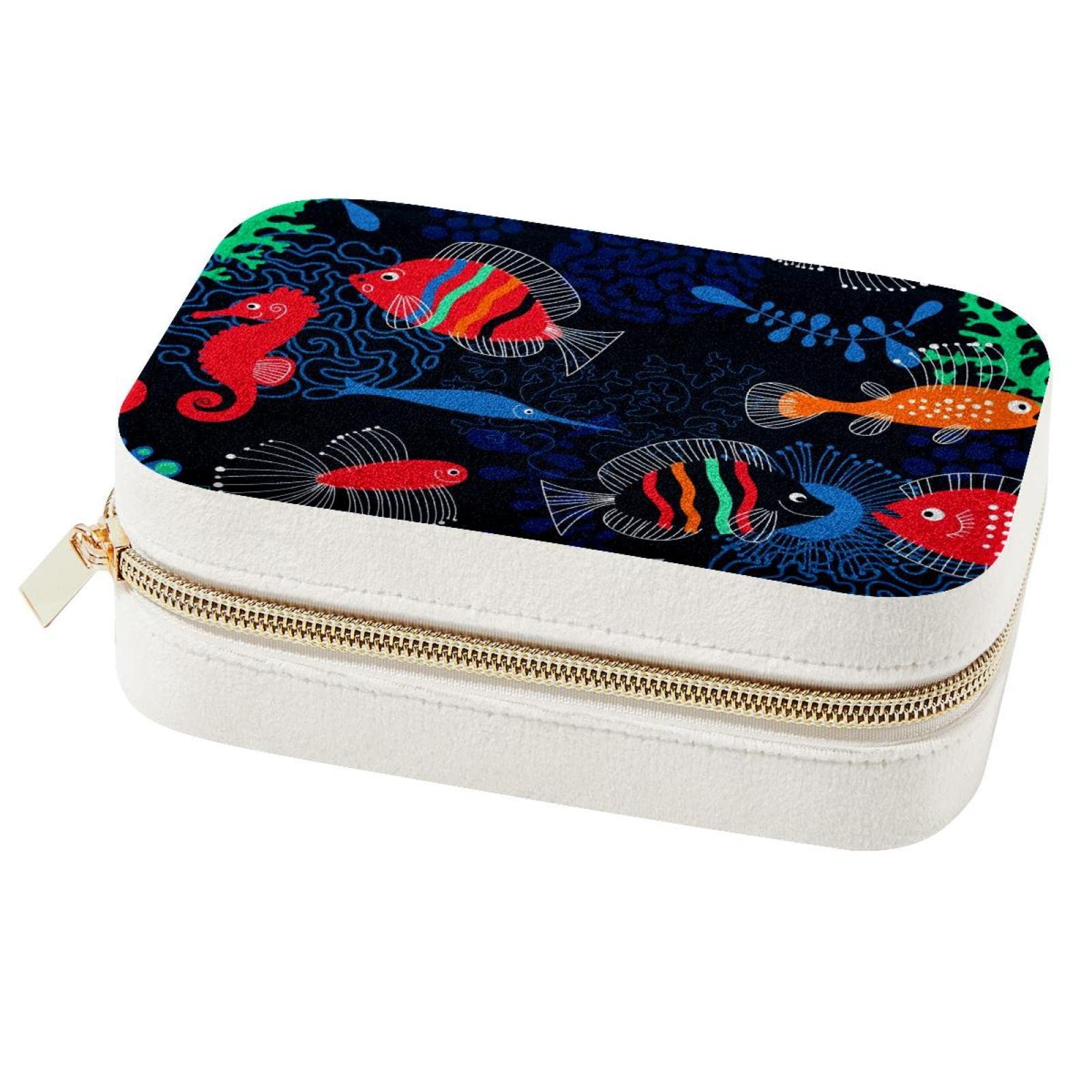 Boîte à bijoux portable poisson pour un week-end sans nœuds