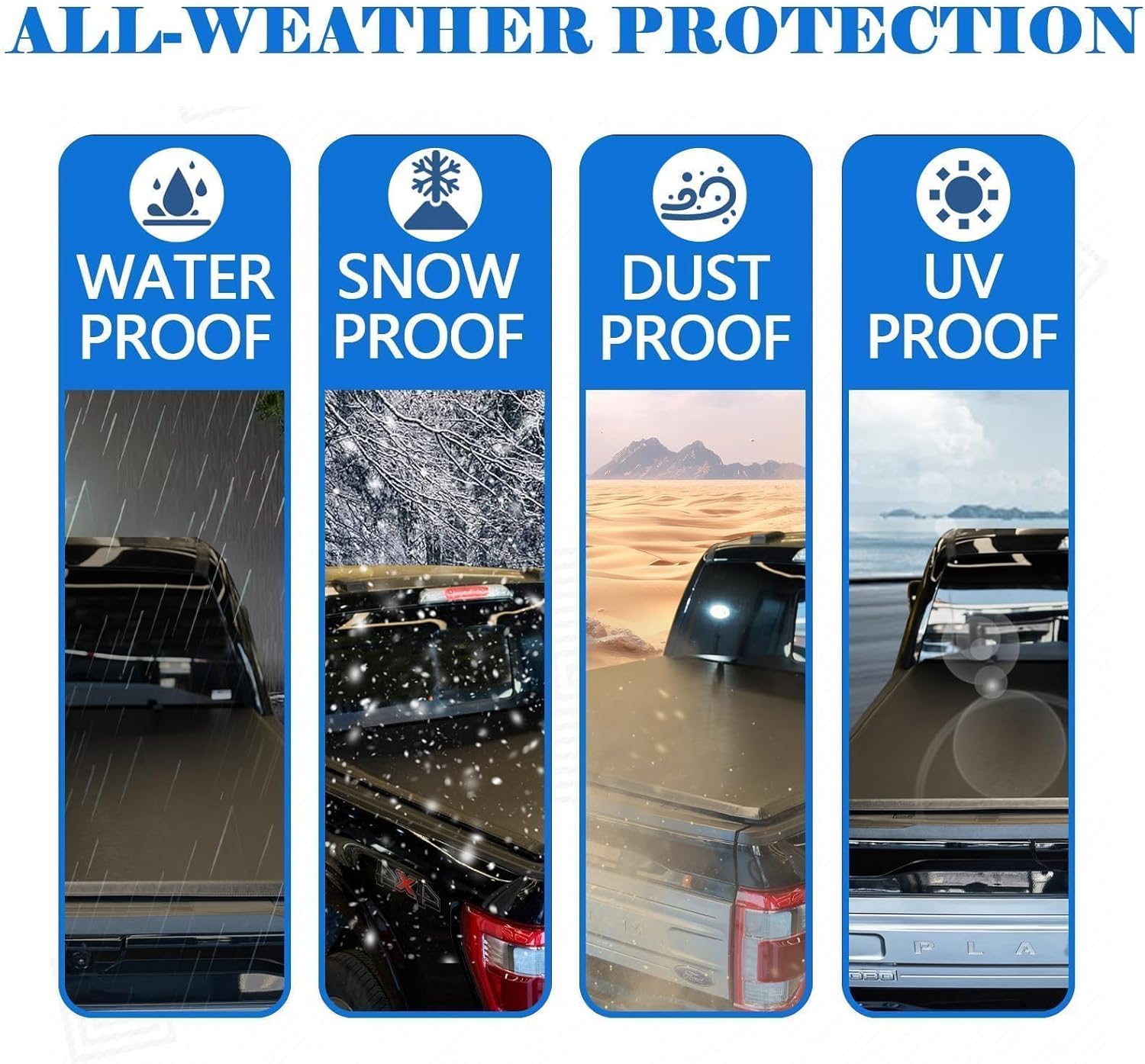 TOMOKA Soft Roll Up Truck Bed Tonneau Cover Compatible for 2023-2026 Chevy Colorado GMC Canyon 5.2 FT (62") Bed