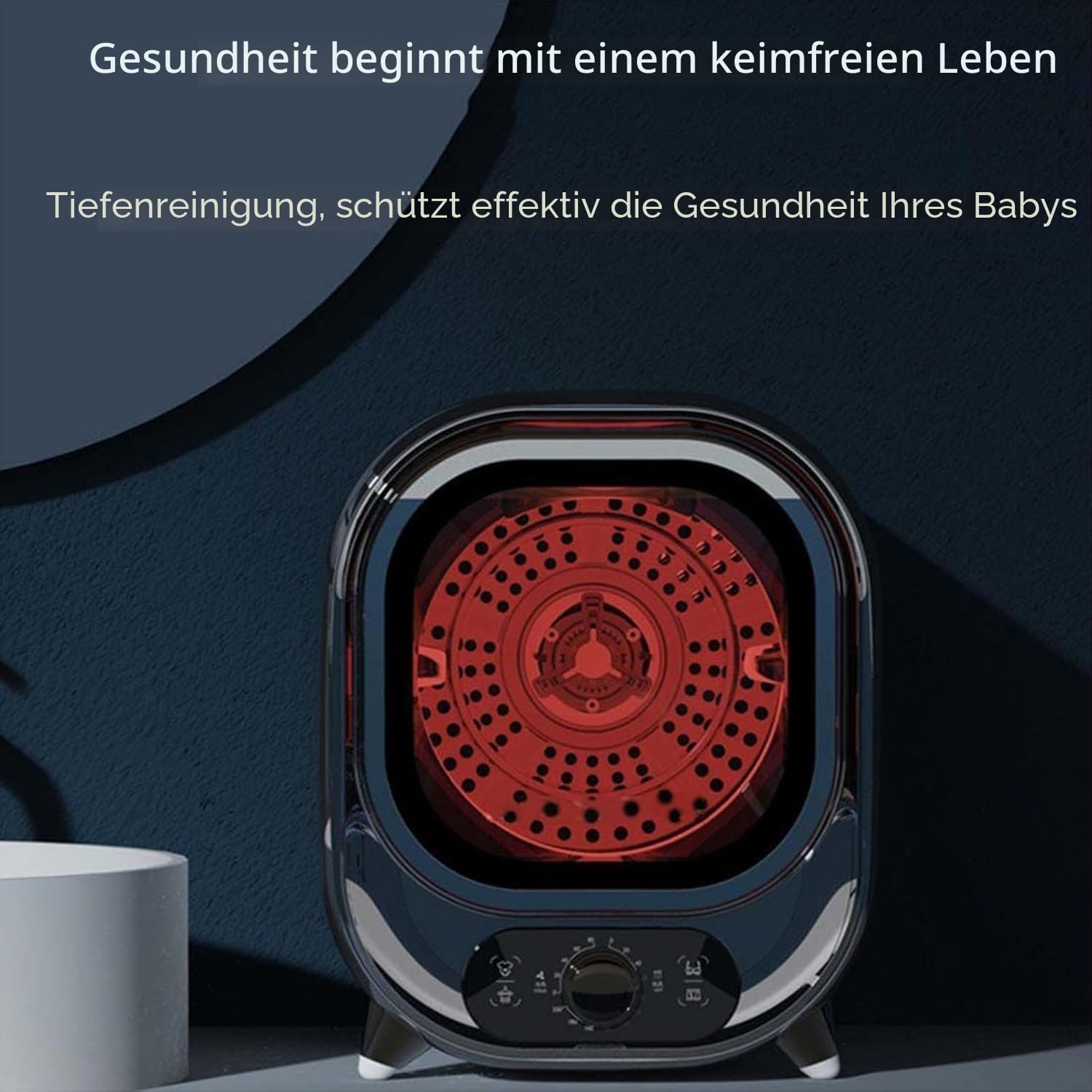 Tragbarer Kondensations-Wäschetrockner klein, 5 kg Kapazität, kompakter Schleuder, belüftete Trocknung, 0,8 kg Belastung, energiesparend, ideal für kleine Räume (Farbe : A)
