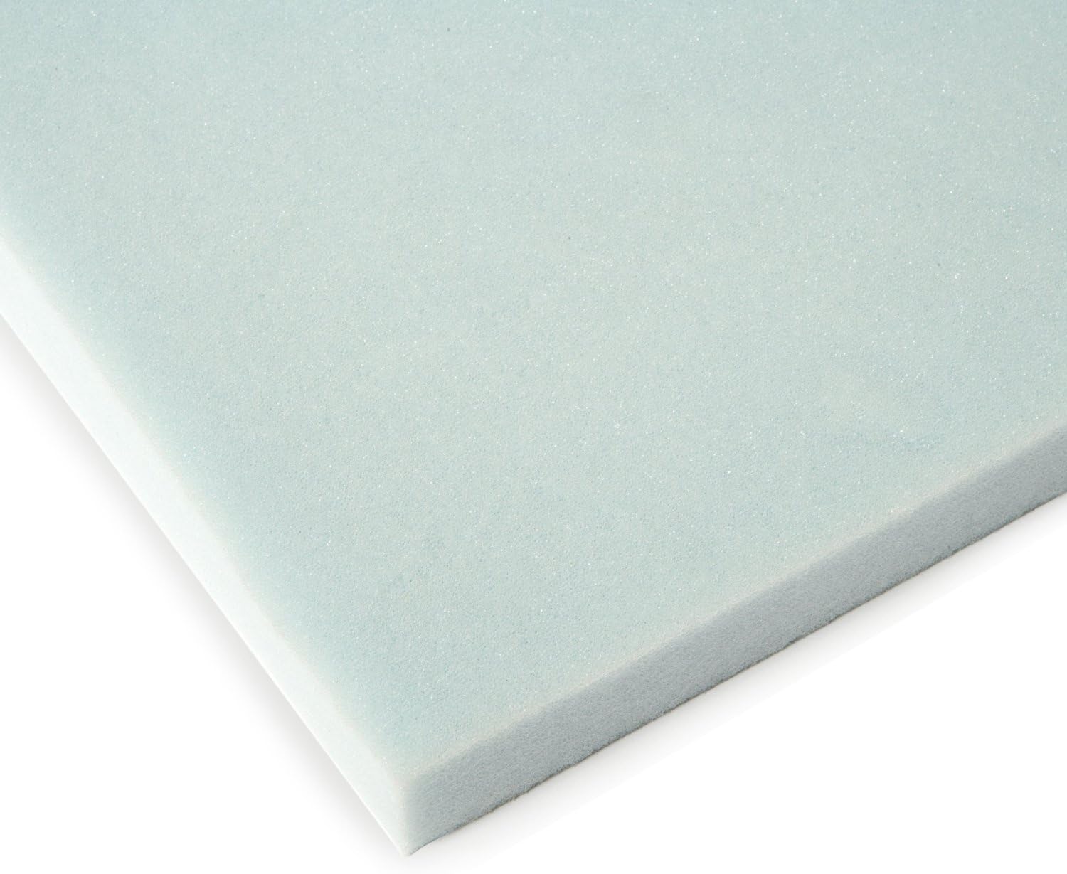 Foamex 2-Inch Aerus NaturalTM Cooler Sleep, Memory Foam Mattress Topper with Ribbed Knit Terry Velour Cover - Twin Size