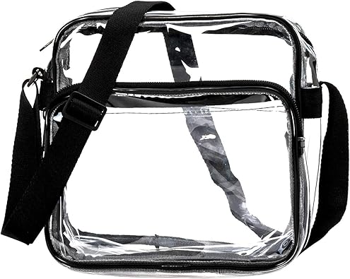 clear pvc shoulder bag