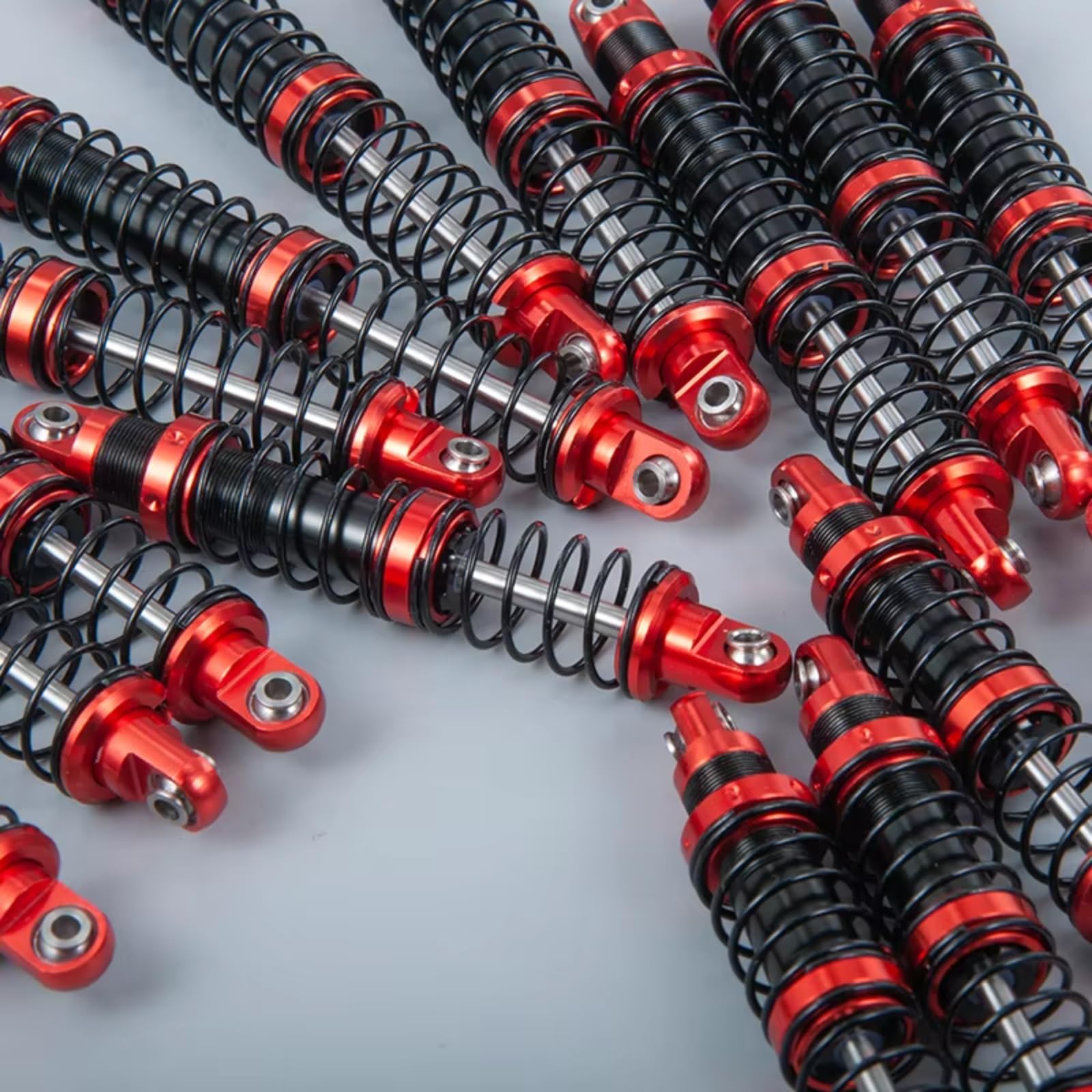 Recambios Rc Para D90 Para SCX10 Para TRX4 1/10 Juego 4 Amortiguadores Resorte Ajustables Con Aceite 75/85/95/105/115/125mm Coches Camiones Y Orugas RC(125mm)