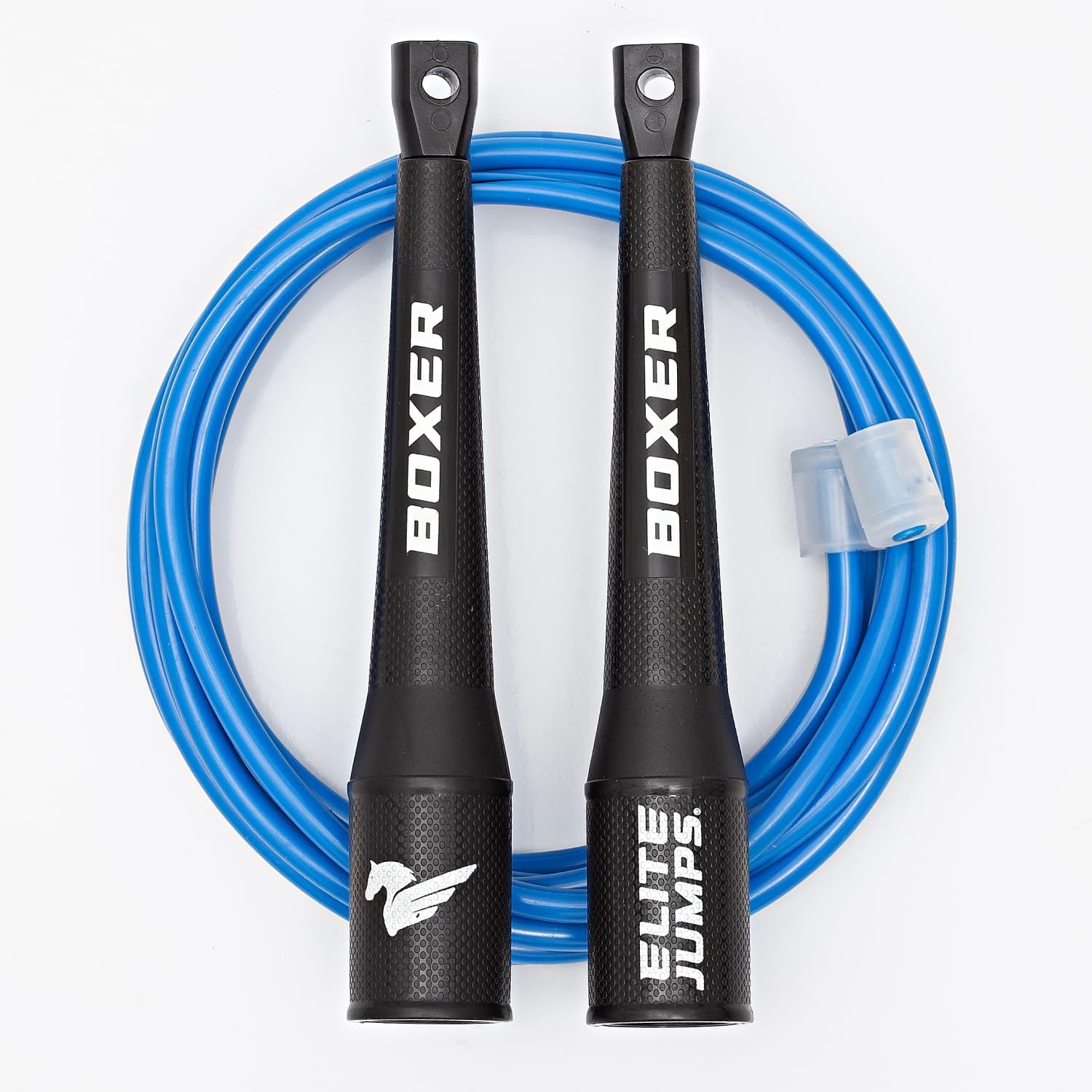 Elite Jumps Boxer Jump Rope 3.0 for Fitness & Cardio Training | Professionally Designed Boxing Jump Rope w/Smooth Action Polymer Handles & Slip-Resistant Grips | Tangle-Free PVC Jump Rope