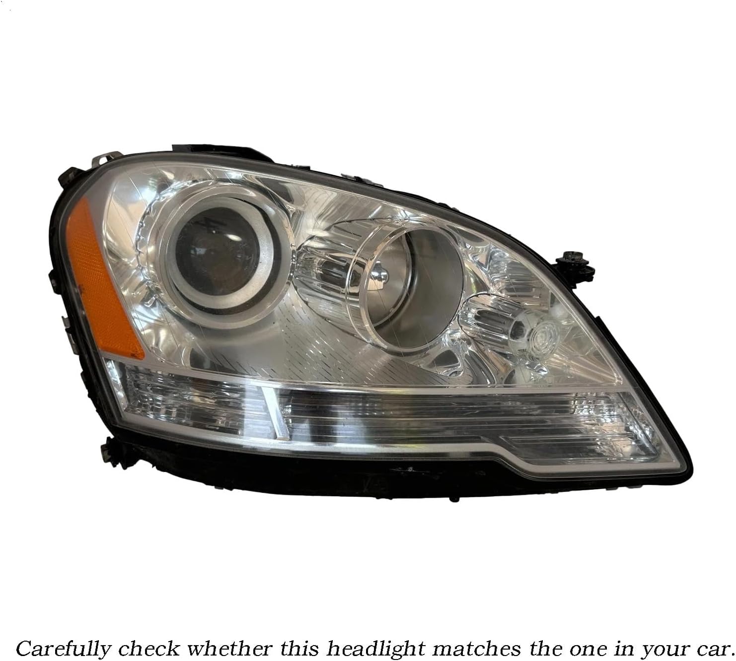 Headlight Dust Cover Aftermarket for Mercedes ML230 ML320 ML350 ML430 ML500 W164 Low Beam Waterproof Caps 15822200 1305219121 2009-2011 Non-OEM