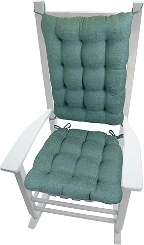 Barnett Home Decor Bravo - Cojines para silla mecedora, relleno de espuma de látex, 16.5 x 18 pulgadas y cojín de respaldo de 21 x 16 pulgadas,