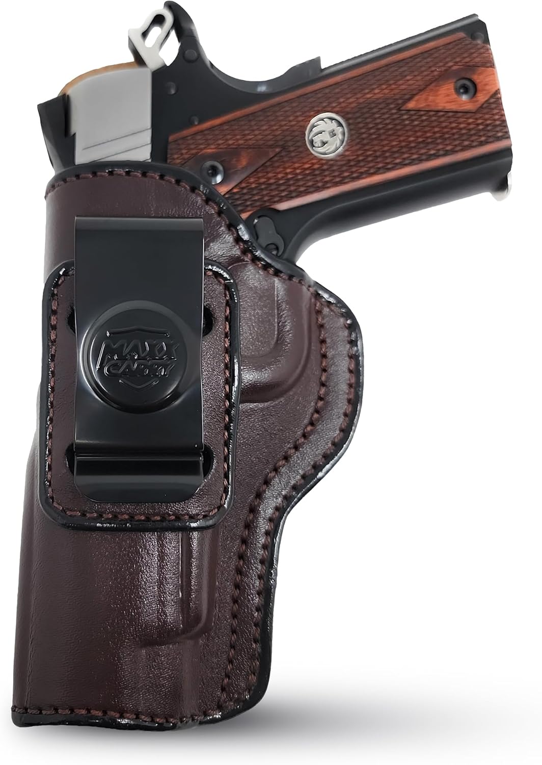 Genuine Leather Iwb Holster for 1911 4" Pistol - Tactical Handgun Iwb Leather Holster - Comfortable Appendix Everyday Carry