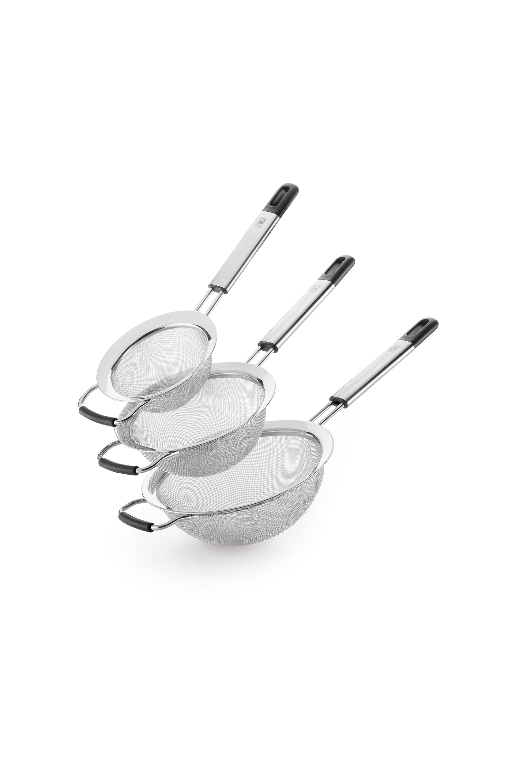Set de coladores con sistema apilable y acero inoxidable 18/10