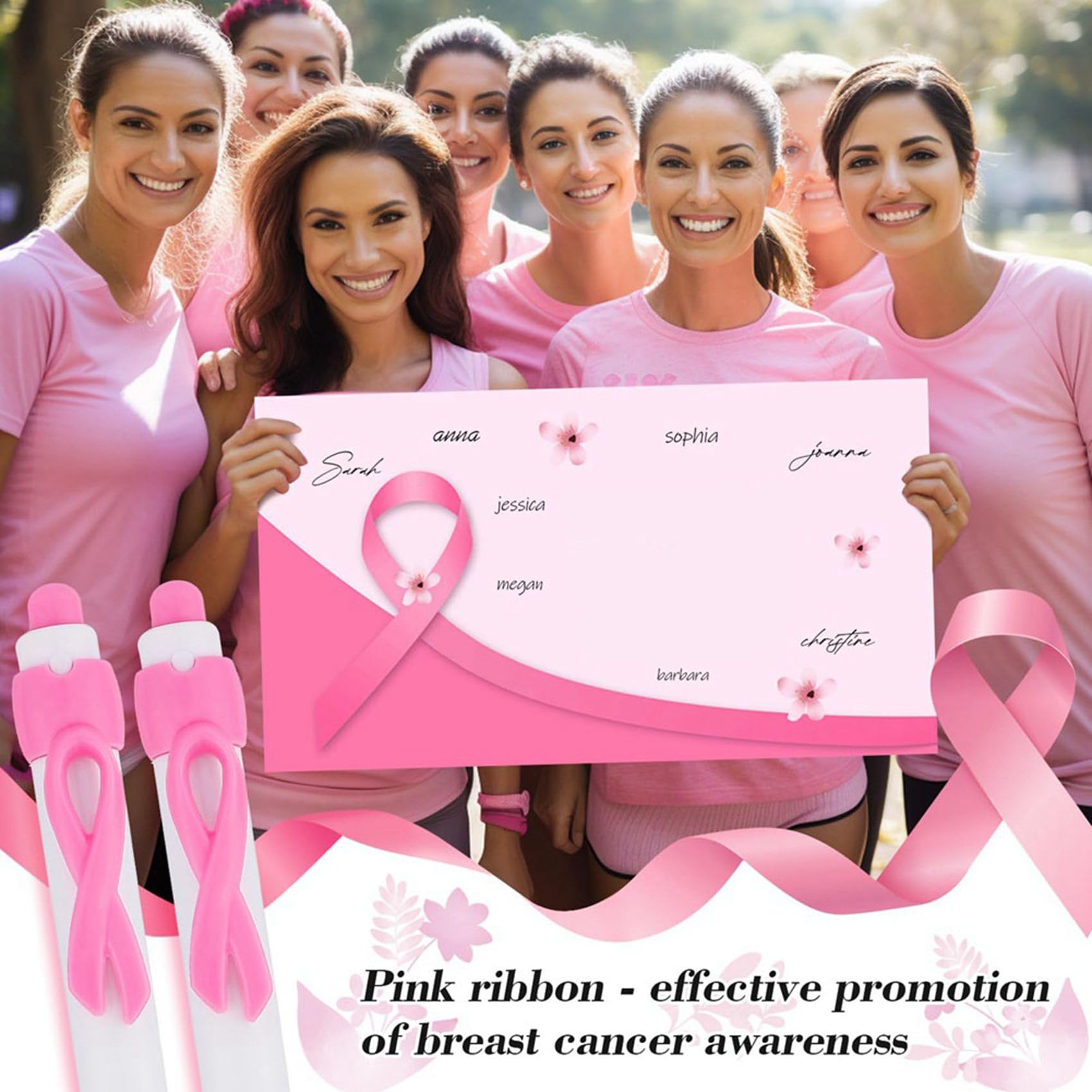 200 Penne un Nastro Rosa Sfuse, Penne un Sfera Retrattili con Inchiostro Nero per Articoli per Ufficio, Regali per Donne e Ragazze