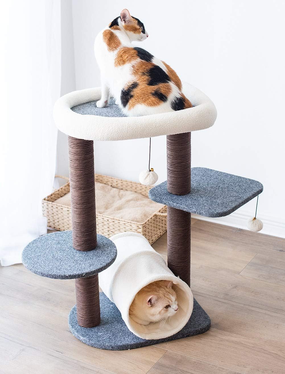 PetpalsGroup Cat Furniture with Multiple Racing Toys Providing Infinite Fun, 20 x 19 x 40