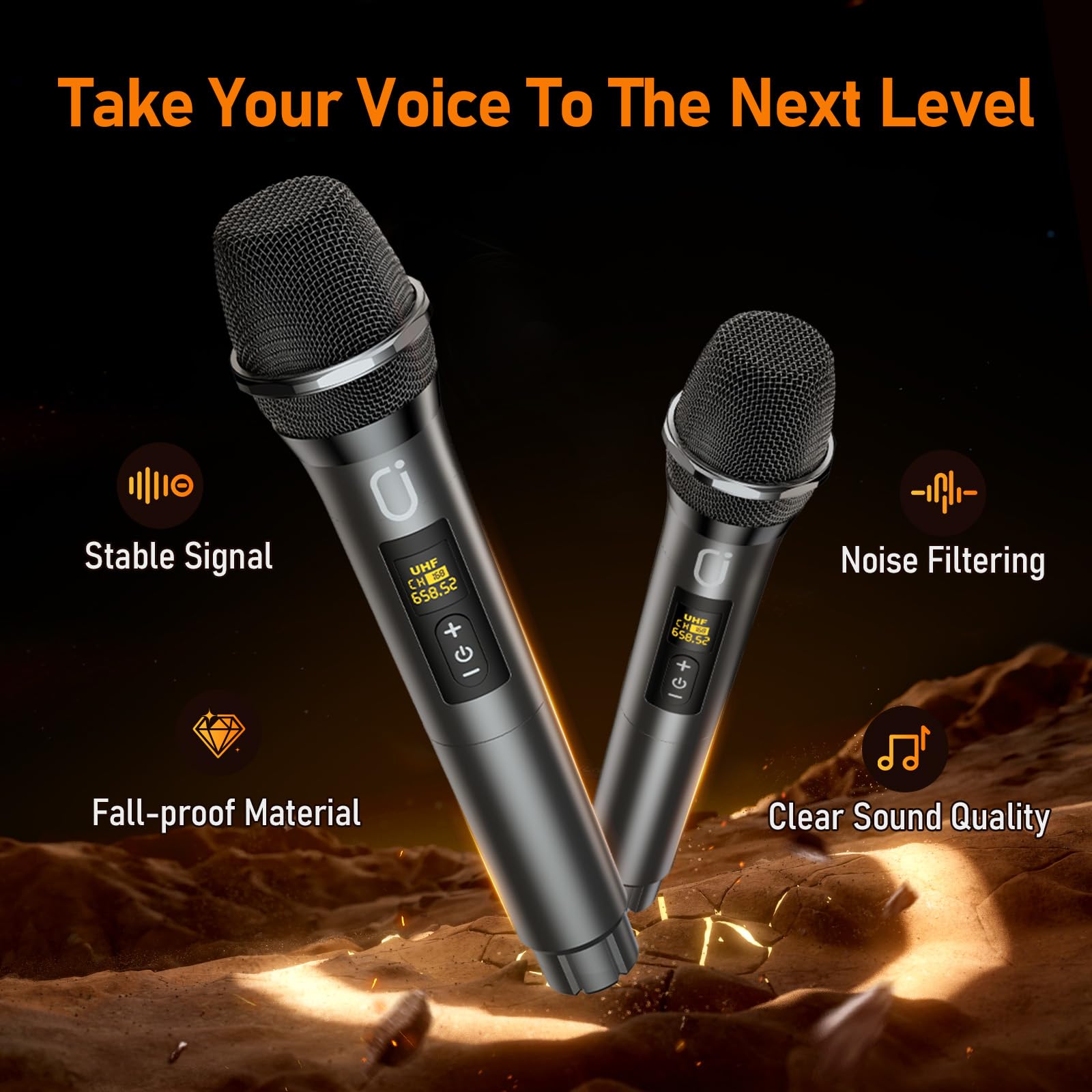 HWWR Machine de karaoké avec 2 Microphones, Haut-Parleur Portable Bluetooth, système de sonorisation pour Adultes et Enfants avec lumières LED, Machine de karaoké upporta TWS/Rec/AUX/USB/TF pour Les