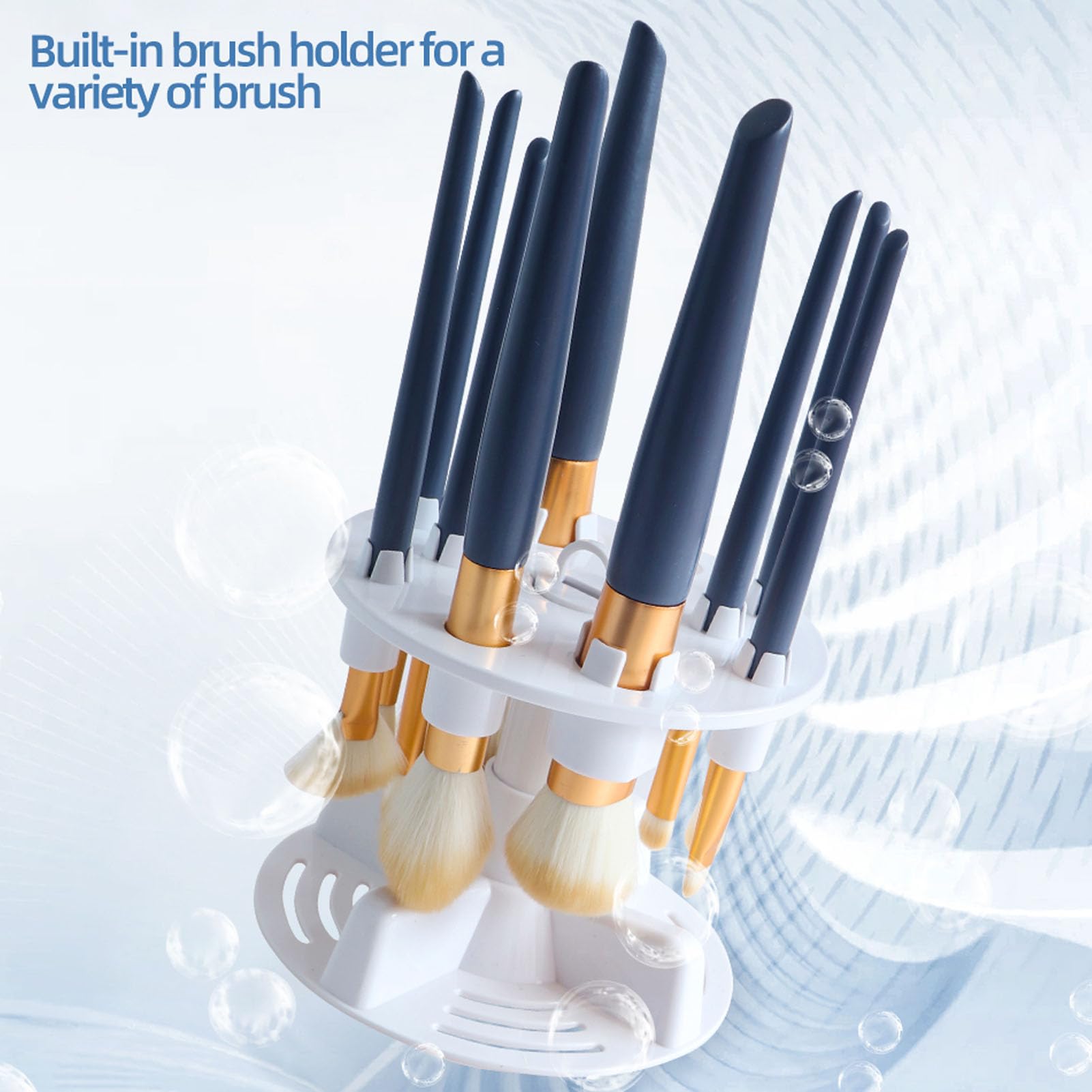Detergente per Pennelli Trucco Elettrico, Detergente per Pennelli Trucco Elettrico Multifunzionale, Detergente per Pennelli Cosmetici, Detergente per Pennelli Trucco 2 in 1