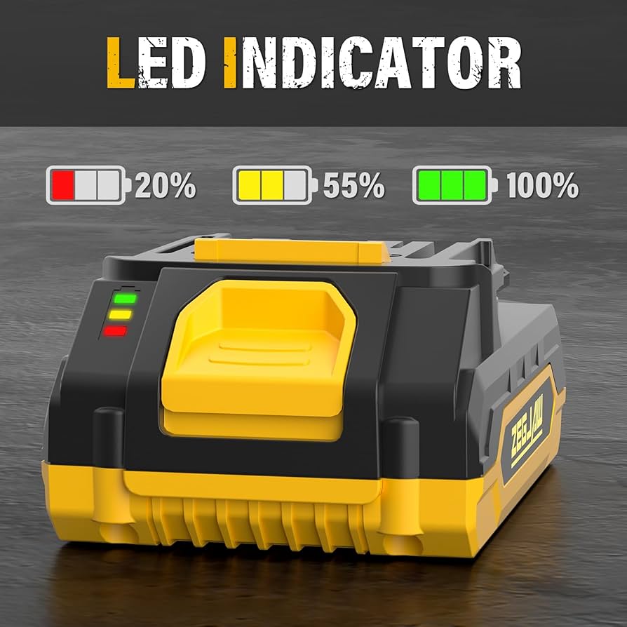 ZEGJAW 20V Rechargeable Battery Pack 2.0Ah Battery : Amazon