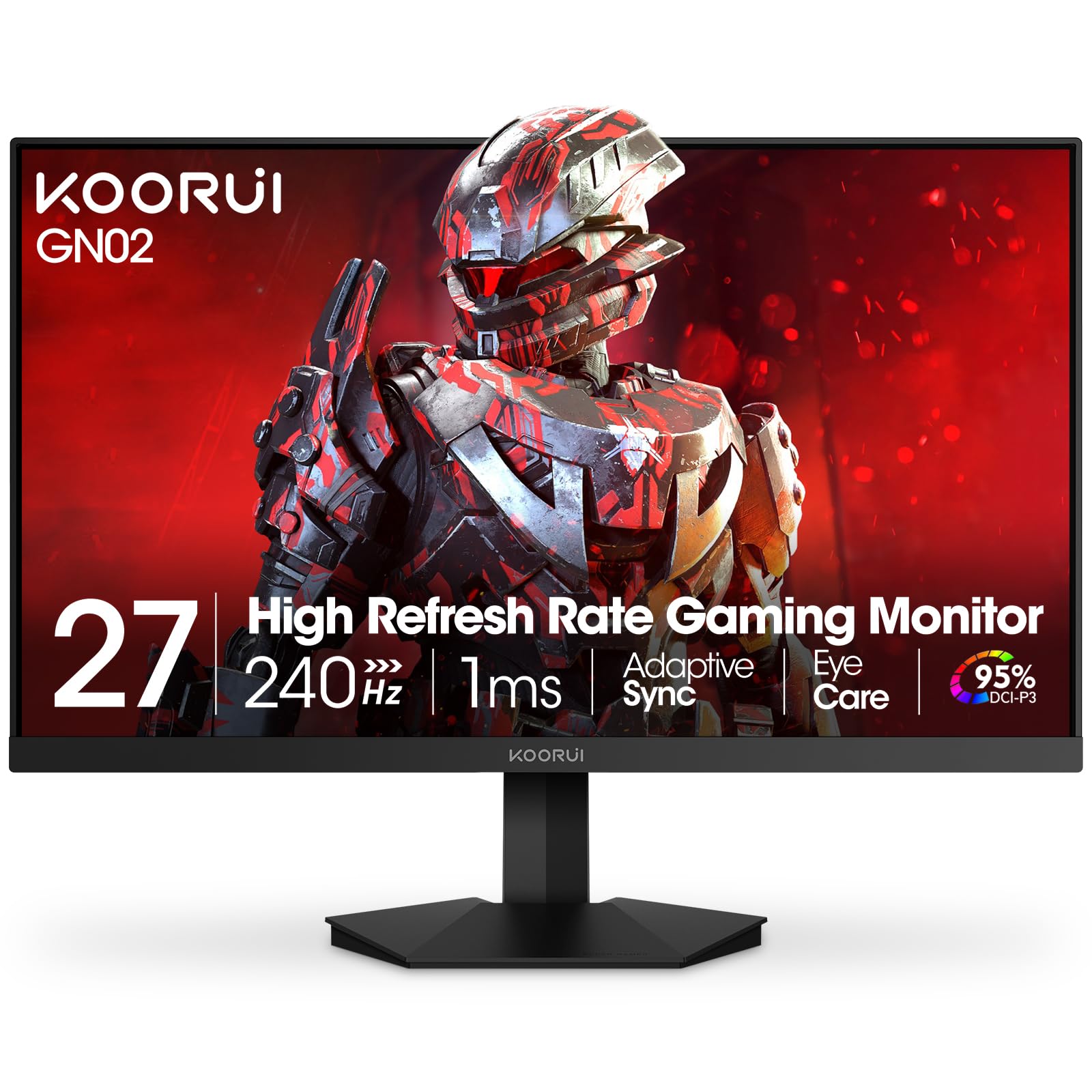Koorui 27インチ FHD 240Hz モニター GN02 Koorui 27 Inch FHD 240Hz VA Gaming Monitor with 90% DCI-P3 – KOORUI US