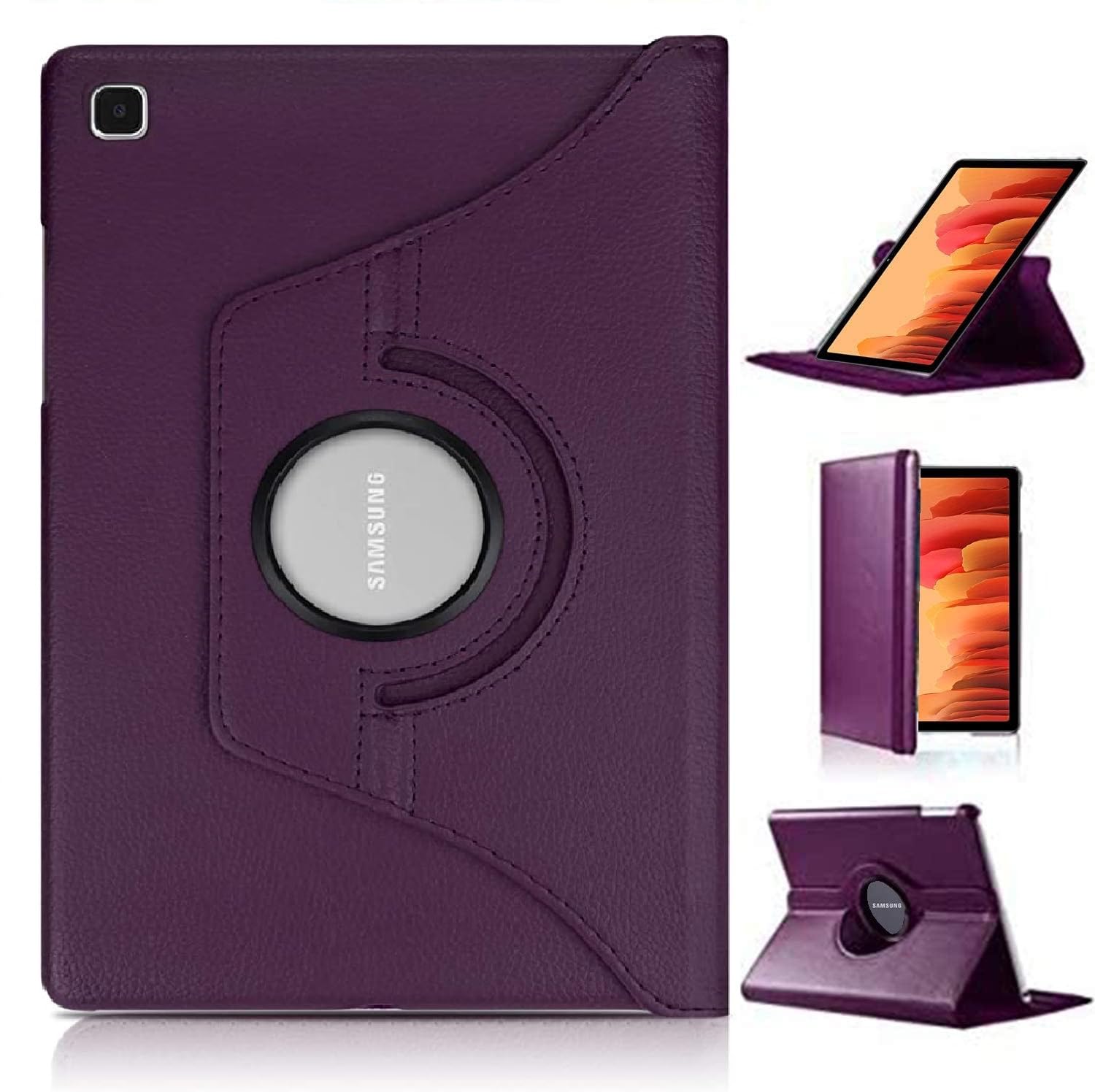 Flip Cover for Samsung Galaxy Tab A7 10.4 inch (2020)(Compatible Model: SM-T500/T505) 360 Rotating Cover (Dark Brown) — Amazon image 11