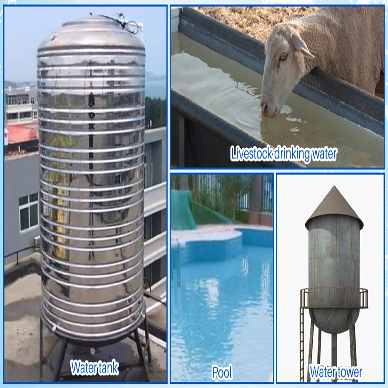 3/4" Vanne À Flotteur En Laiton, Robinet Flotteur Réglable, Vanne De Remplissage Automatique Pour Réservoir, Piscine, Abreuvoirs Pour Volaille, Bleu