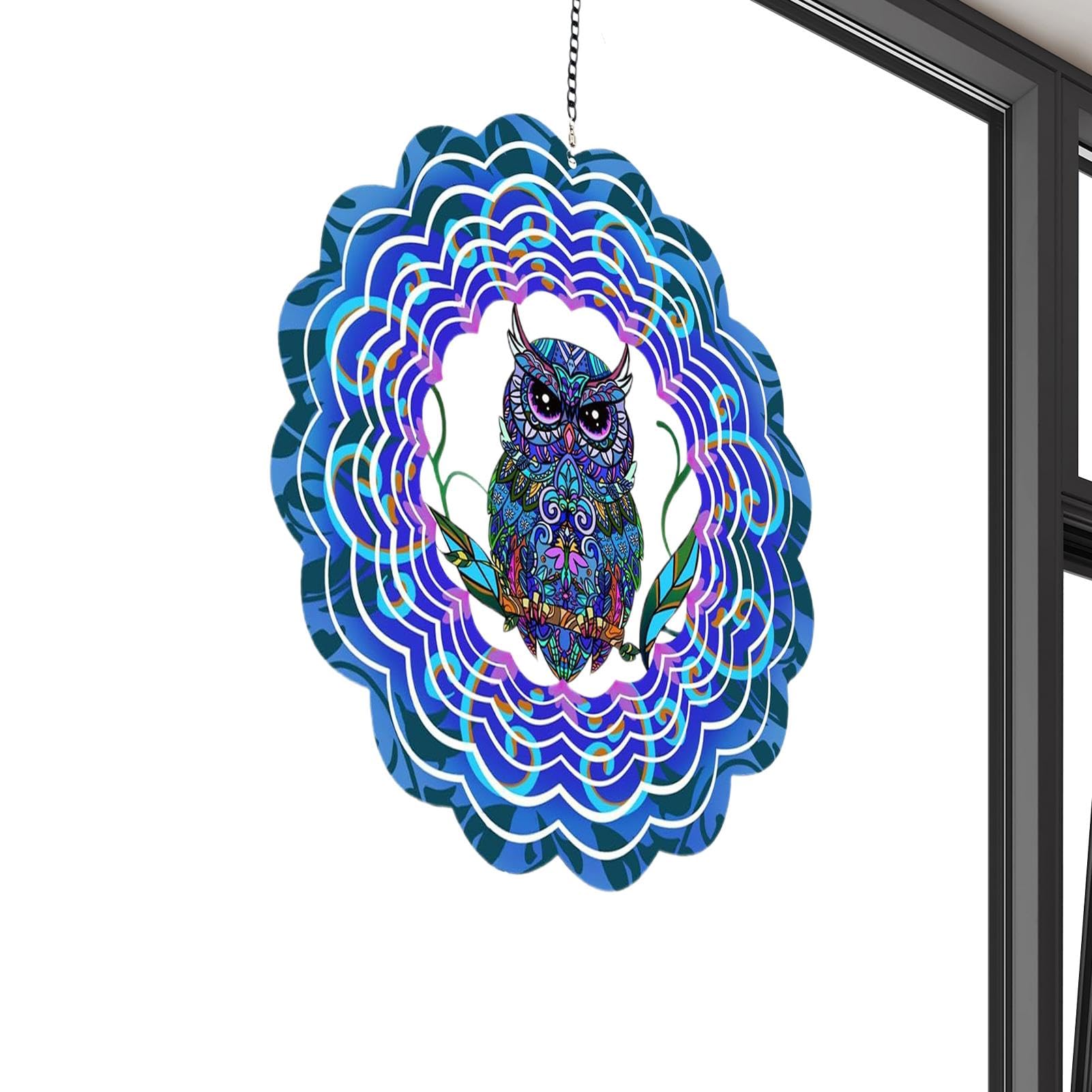 Mobiles À Vent Acier Inoxydable 3D Rotatif Carillon Éolien Pour Jardin Intérieur Extérieur