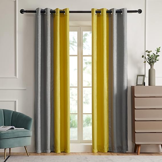 PRIMROSE Blackout Curtains for Living Room Thermal
