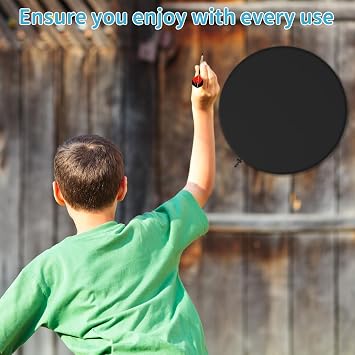 Dartboard Cover Outdoor Indoor Dartboard Protective Cover Waterproof Dustproof UV Resistant 24 D x 3 H Black