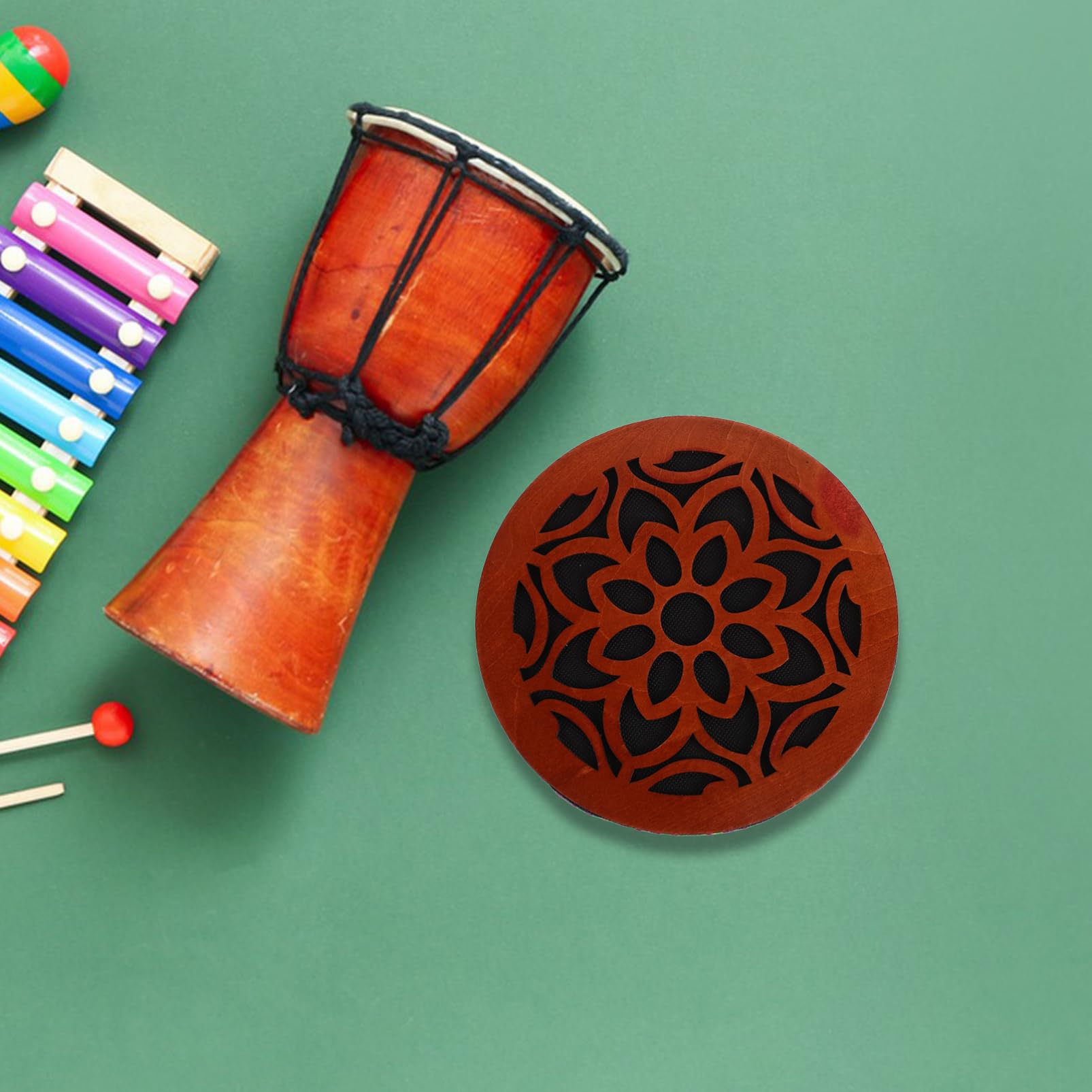 ibasenice Strumento Percussione Portatile Per Sonora e Relax Riproduce Meditazione e Pratiche Yoga