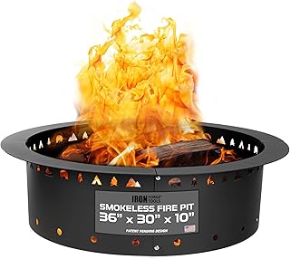 Iron Forge Tools Fire Pit Ring 36 Inch Outer/30 Inch Inner - Outdoor Hea...