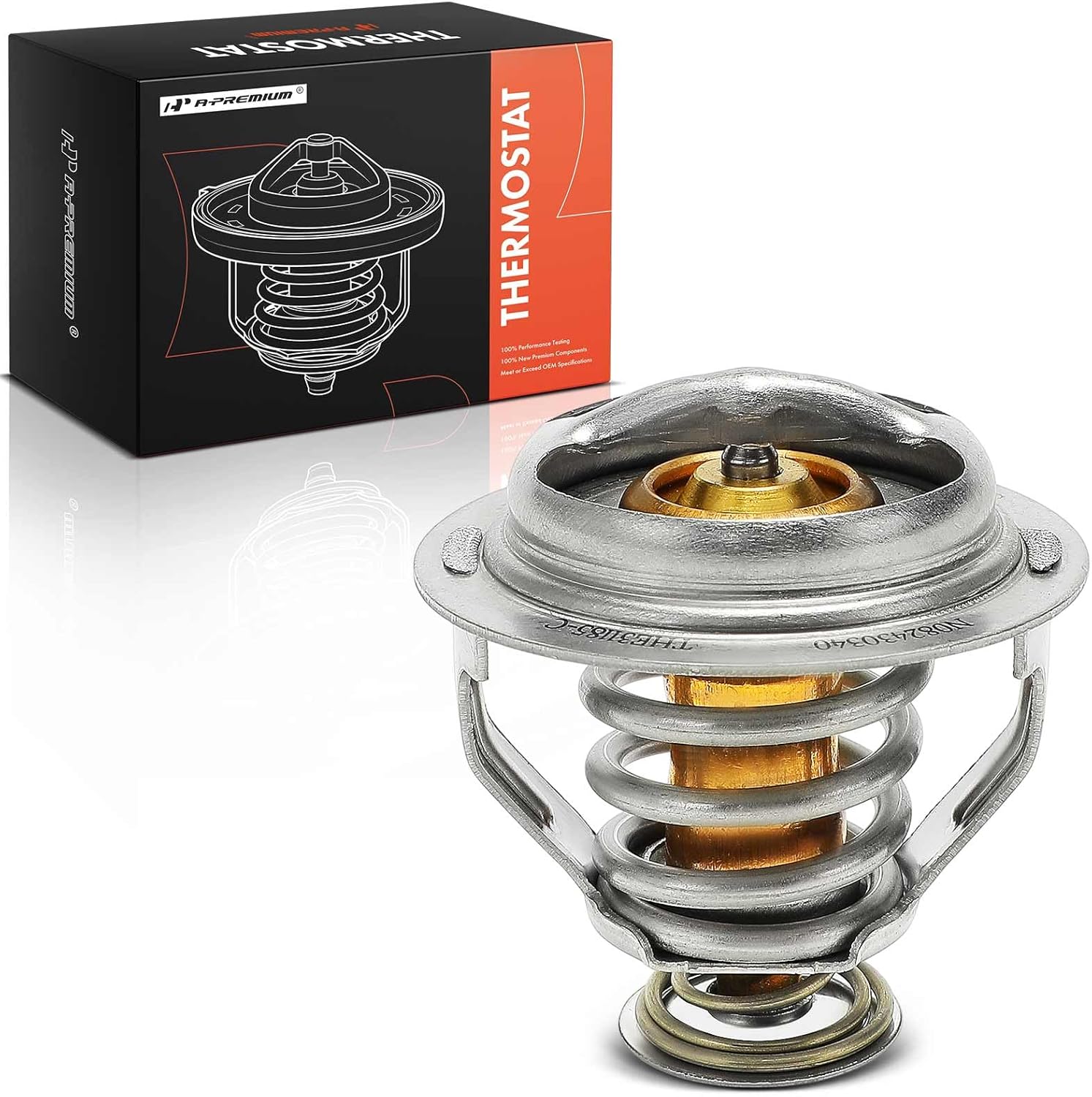 A-Premium Engine Coolant Thermostat Compatible with Volkswagen Jetta 2013-2018, Passat 2014-2017, Beetle 2013-2017, 1.8L 2.0L