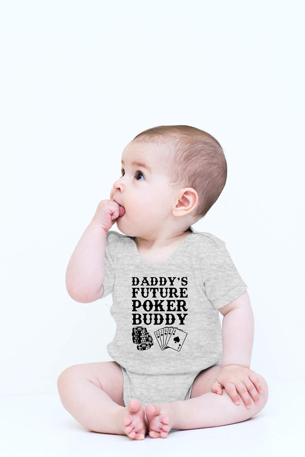 CBTwear Daddy's Future Poker Buddy - Baby Clothes - Funny Newborn Bodysuit Outfits for Boys and Girls - Image 2