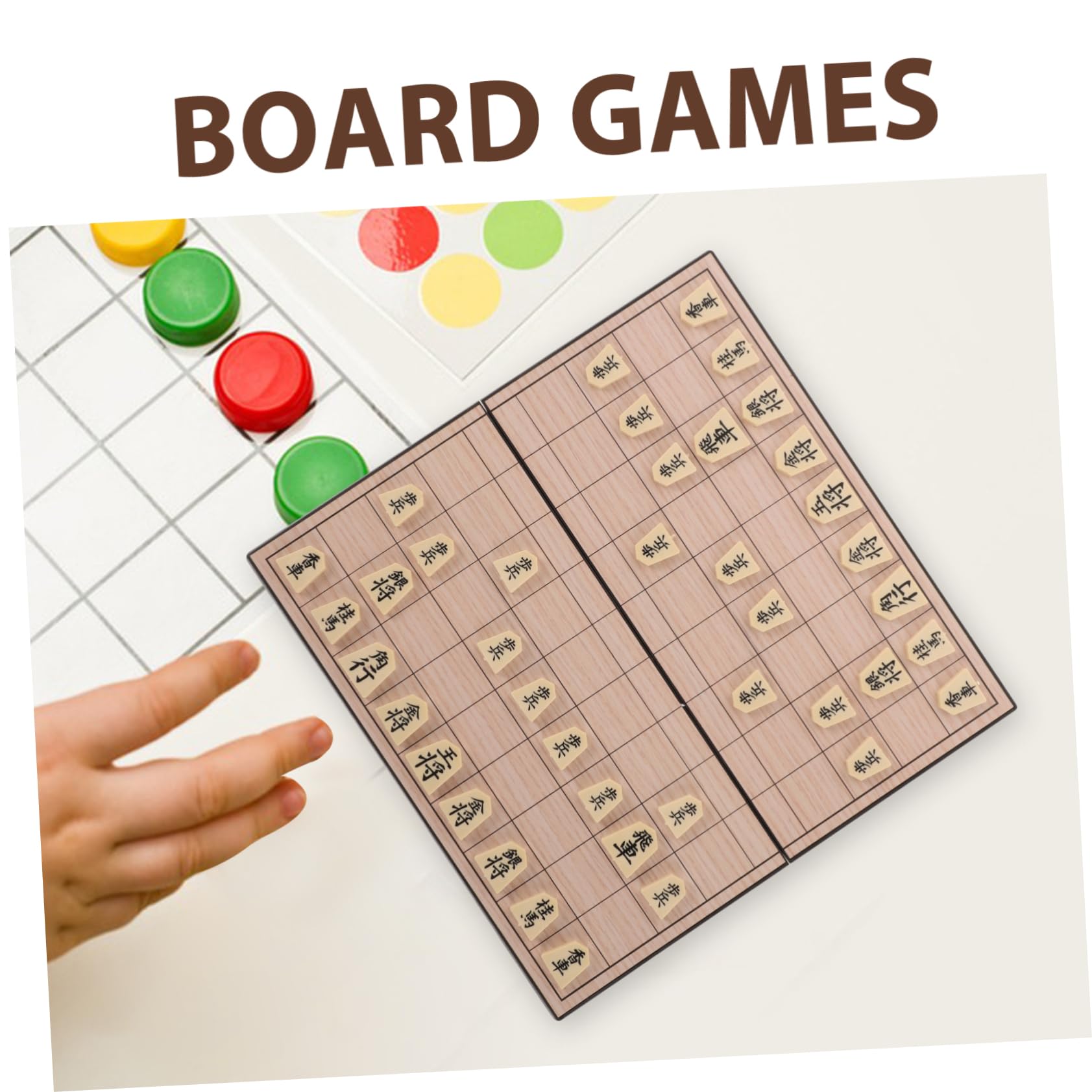 Juego de Ajedrez Japonés Plegable Magnético en PS, Formato Portátil