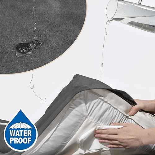 Miniatura 191 de Comfort Expression - Cama ortopédica para perros extragrandes, 53 x 42 pulgadas, cama impermeable y de apoyo de espuma con cojines removibles, con