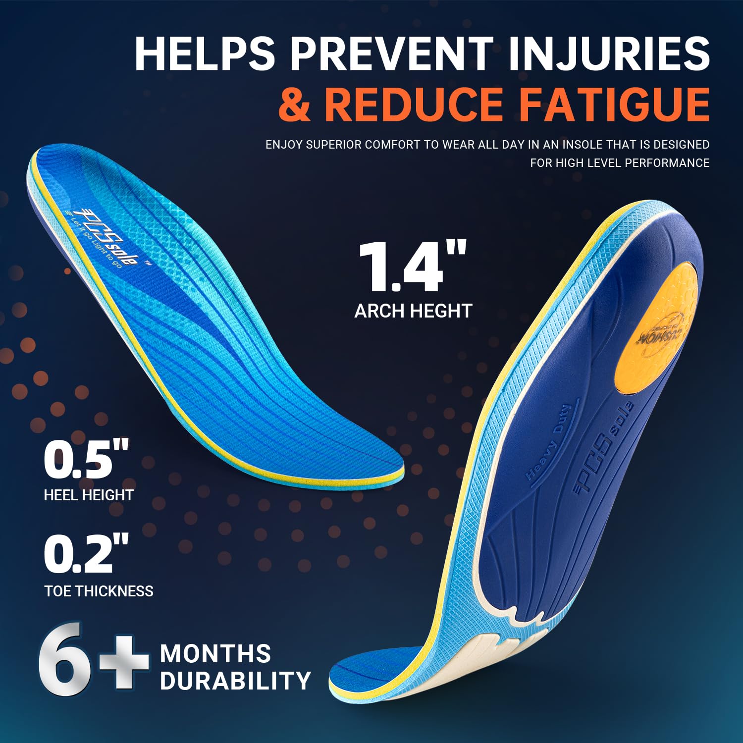 PCSsole Ortopediche Solette per Piede Piatto, Solette Scarpe Ortopediche, Plantari Ortopedici Con Supporto Dell'arco, Plantari Ortopedici per Uomini E Donne.