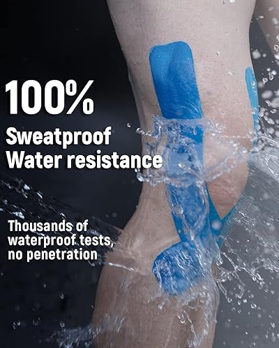 Miniatura 3 de Kinesiology Tape Pro - Paquete de 3 unidades sintéticas con caja portátil para atletas deportivos, cinta atlética impermeable de 16 pies, 2