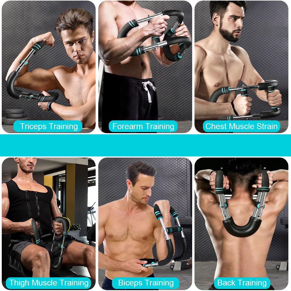 HOTUT Twister Arm Exerciser, Attrezzo per Allenamento del Torace Regolabile da 35 a 45 kg, da 77-99 lb, Forearm Triceps Chest Enhanced Exercise Strengthener, Portatile, Potenziatore di Forza Muscolare