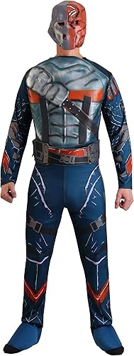 Rubie's Pecho musculoso de Deathstroke, deluxe, de Batman Arkham City, para hombre