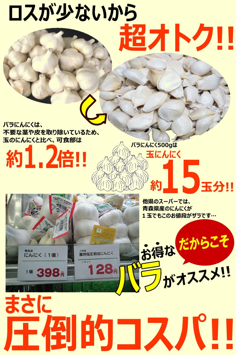 新物 青森県産 にんにく 大中小バラ 20kg 福地ホワイト 早い者勝ち！新 