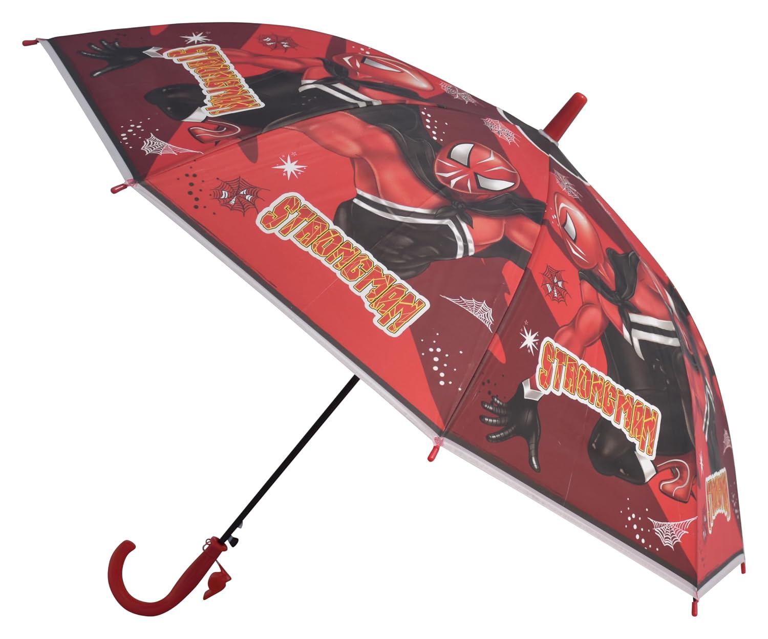 CHAATEWALA™ Kids Umbrella for Boys | Superhero Cartoon Print Red Umbrella | Waterproof Windproof Lightweight Rain Umbrella...