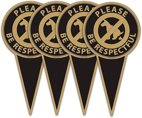 Miniatura 9 de Letrero de no excremento de perro para patio con estaca (paquete de 2) 12 x 6 pulgadas, letrero de doble cara de no defecar para perro, con texto en