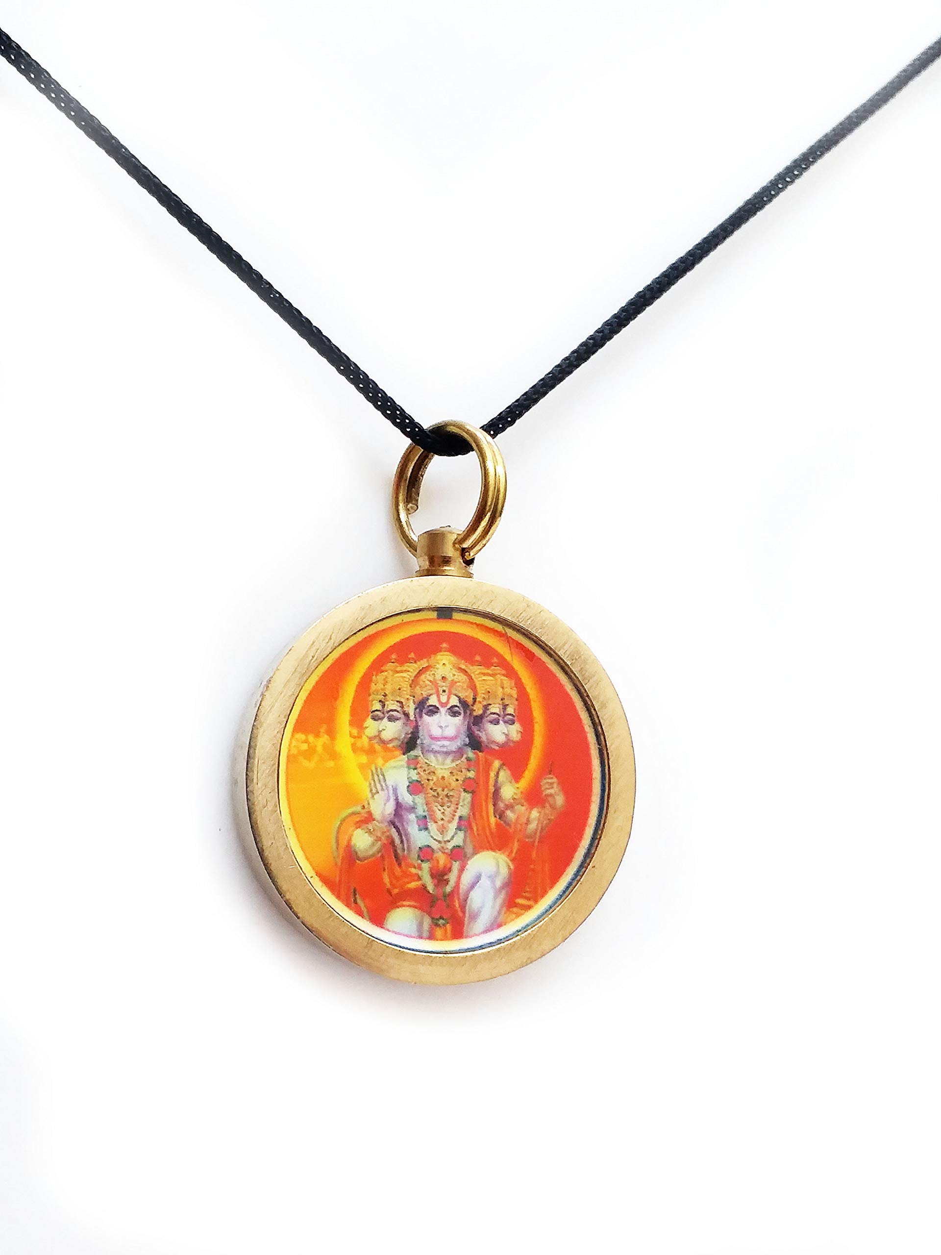 Panchmukhi Shree Hanuman Yantra Brass Pendent Locket For Men & Women-image-33