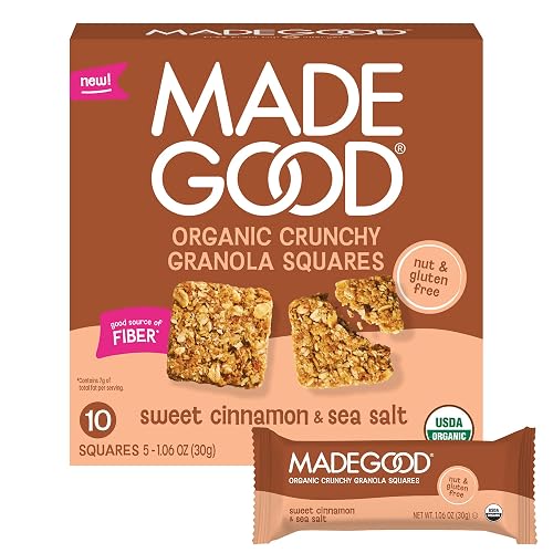 MadeGood 肉桂海盐脆燕麦方块 5入