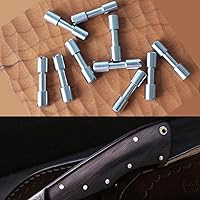 Vista 4 de 10 juegos de sujetadores de perno de soporte de acero inoxidable, remaches de bloqueo tácticos, cuchillo DIY herramienta mango sujetador revisión