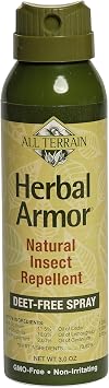 All Terrain Herbal Armor Natural Insect Repellent, DEET-Free Spray, 3 Ounce, Black 1033