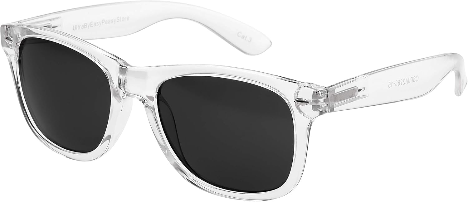 Retro UV400 Clear Frame Sunglasses for Men and Women New