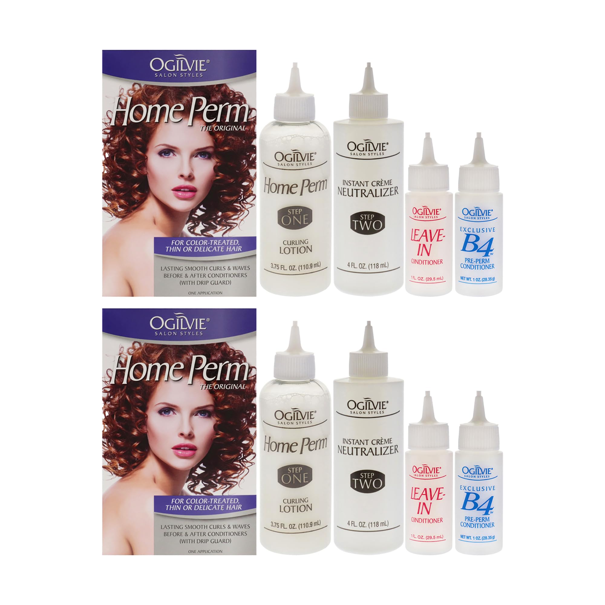 Ogilvie Salon Styles Home Perm The Original - For Color Treated, Thin, or Delicate Hair - 2 pc