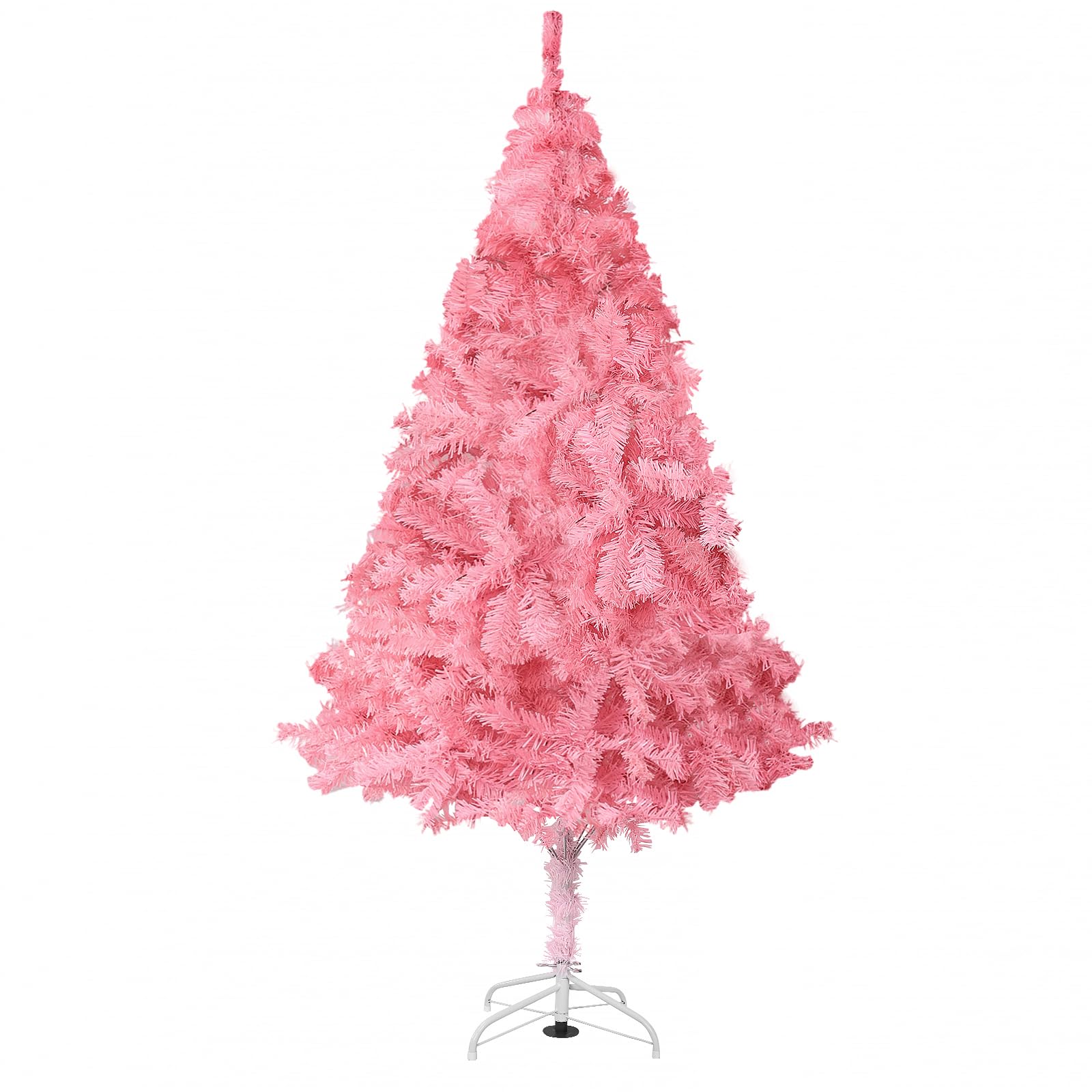 Arthas 6' Ft Tinsel Pink Christmas Tree for Home Office Party Décor Xmas Holiday Seasonal Sparking Gorgeous Folding Artificial Christmas Tree Indoor and Ourdoor(Pink)