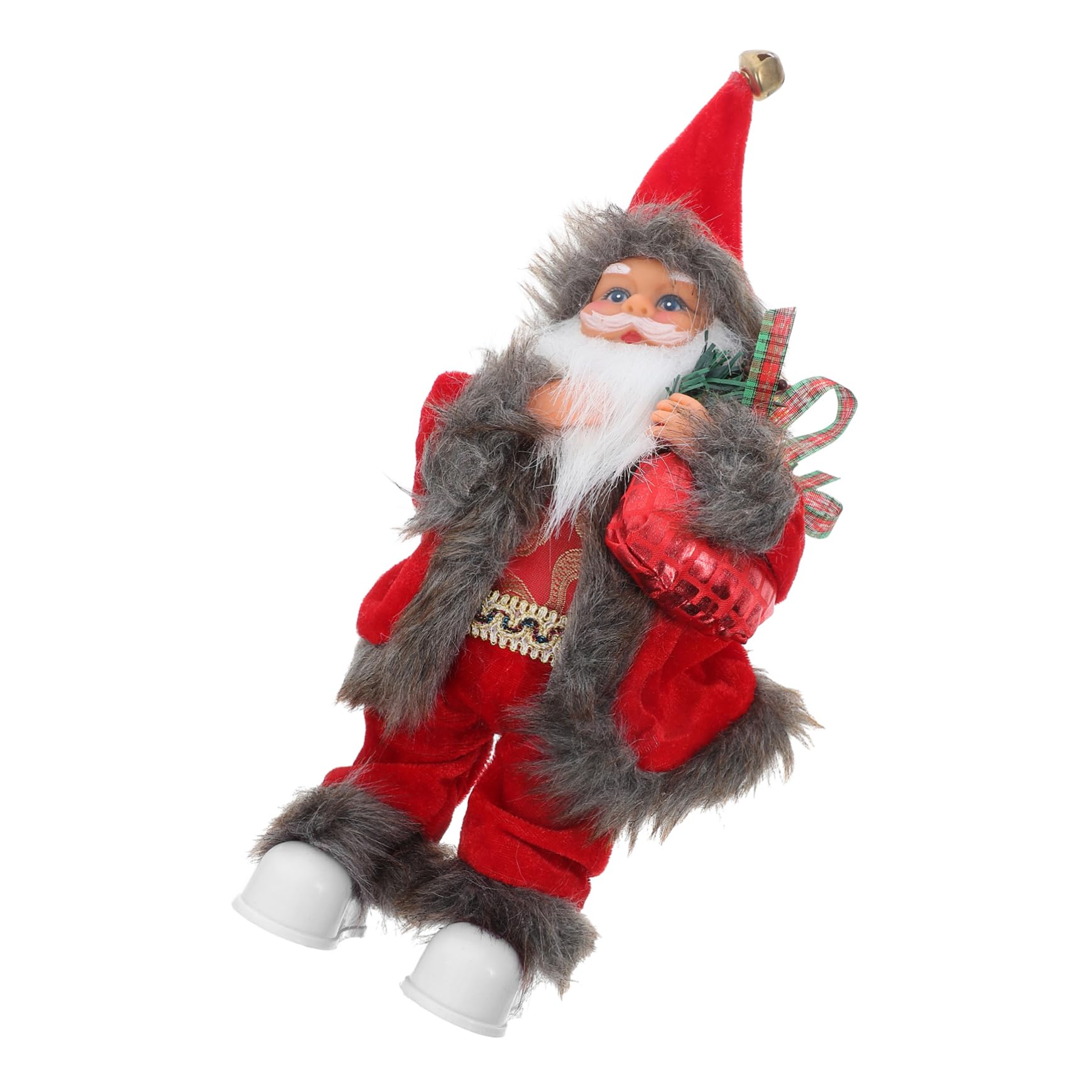 SHOWERORO Statua Di Babbo Natale Elettrica in Movimento Ornamento Natalizio Da Tavolo Musicale Decorazione Natalizia Per Casa Premurosa Natale Figura