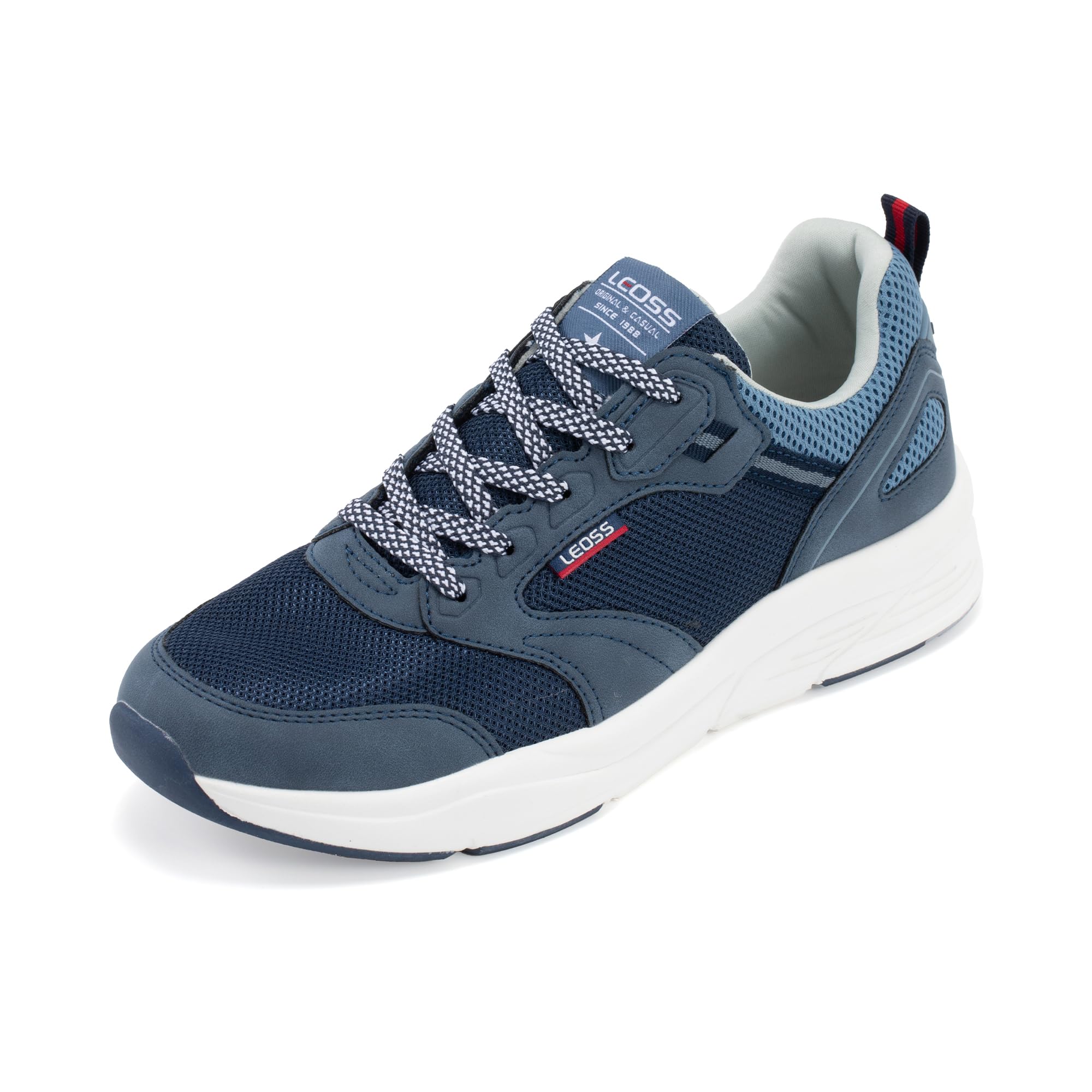 LEOSS ORIGINAL Herren Sneaker - Freizeitschuhe Bequeme Sportschuhe Atmungsaktiv Joggingschuhe Leicht Turnschuhe Tennis Gym Fitness